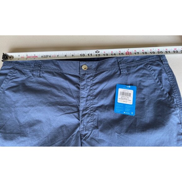 Columbia Mens Washed Out Chino Shorts Size 40 Regular 10" Inseam Blue Cotton - Picture 4 of 6